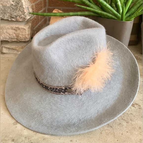 Rare Biltmore 519-96 Deadstock Western Hat Silver Buckle Kodiak Fur Felt Sz 7.5 - Picture 13 of 14